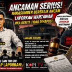 Terendus Upaya Bungkam Pemberitaan, Jurnalis Kopitv.id dan GWI Siap Laporkan Dugaan Intimidasi oleh Narasumber