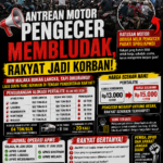 ANTREAN MOTOR PENGECER MEMBLUDAK, RAKYAT JADI KORBAN